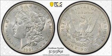 1901 $1 AU53