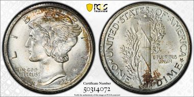 1925 10C MS66FB