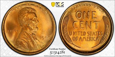 1909 VDB 1C MS66+ RD