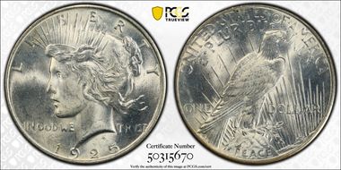 1925 $1 MS65