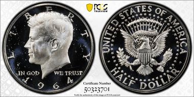 1964 50C Accented Hair, FS-401 PR65DCAM