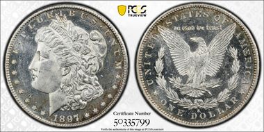 1897-S $1 MS63PL