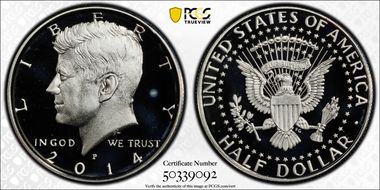 2014-P 50C Silver 50th Anniversary Set PR69DCAM