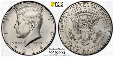 2014-D 50C Silver, 50th Anniversary Set MS69