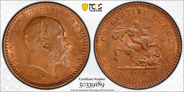 1902 1/2 Far Coronation Model MS64BN