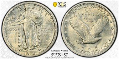 1918-S 25C AU58