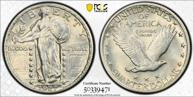 1927 25C MS63FH