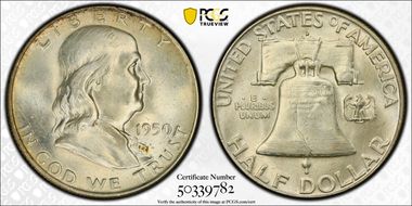 1950-D 50C MS64+ 