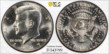 1987-P 50C MS66