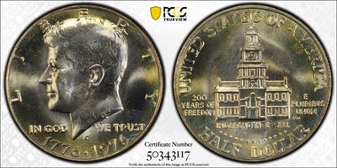 1976-D 50C Clad MS64