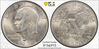 1972-D $1 MS62