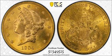 1904 $20 MS63