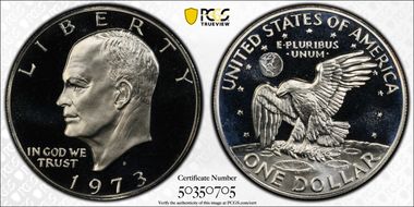 1973-S $1 Silver PR69DCAM