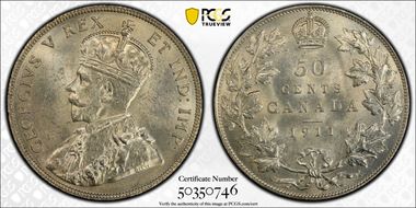 1911 50C MS63