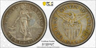 1914-S 20C XF45