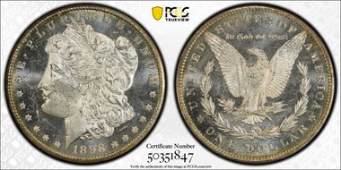 1898-O $1 MS63PL