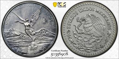 1998-Mo Onza Libertad Ag MS67