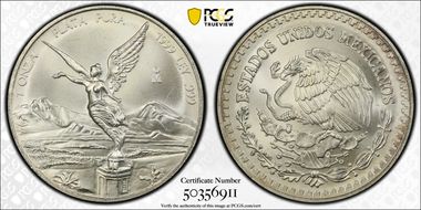 1999-Mo Onza Libertad Ag MS67