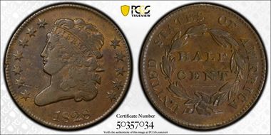 1828 1/2C 12 Stars XF40BN
