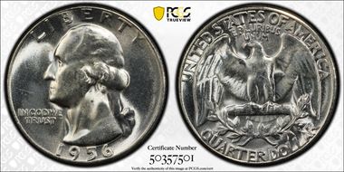 1956 25C Type B Reverse, FS-901 MS65