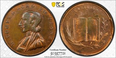 (c.1790) Tk 1/2D DH-1007b Middlesex, Cooper MS65RB