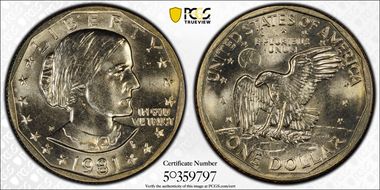 1981-D SBA$1 MS66