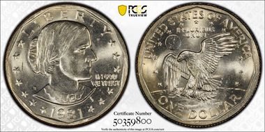 1981-S SBA$1 MS65