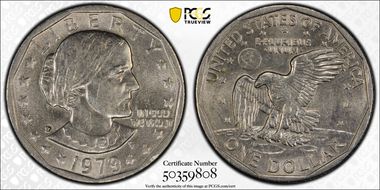 1979-P SBA$1 Wide Rim MS62
