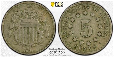 1869 5C VF25