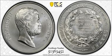 (2023-S) Medal Ulysses S. Grant Silver Matte Finish MS70