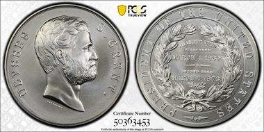 (2023-S) Medal Ulysses S. Grant Silver Matte Finish MS70