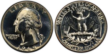 1969-S 25C RPM FS-501 PR68