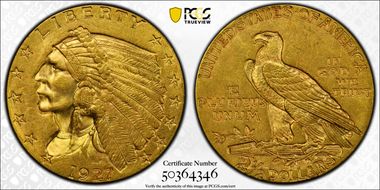 1927 $2.50 MS62