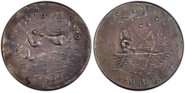 "1000" Medal YL-129 Honeycutt-1435 Ag AU50