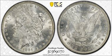 1884-O $1 MS63