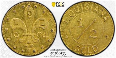 1904 G50C Louisiana Purchase Expo MS62