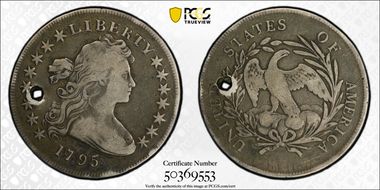 1795 $1 Draped Bust, Centered N1