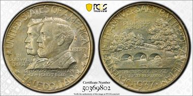 1937 50C Antietam MS65