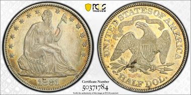 1881 50C AU58