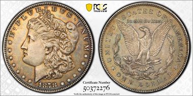 1878 7TF $1 Reverse of 1878 AU55