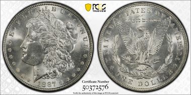 1887 $1 MS66