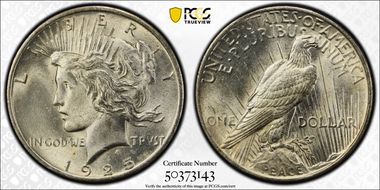1925 $1 MS64