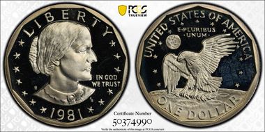 1981-S SBA$1 Type 2 PR67DCAM