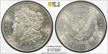 1879-S $1 VAM 9, Rev. of 1878 MS61