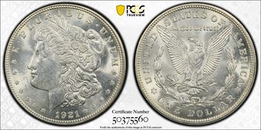 1921-D $1 MS62
