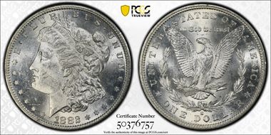 1882-S $1 MS63