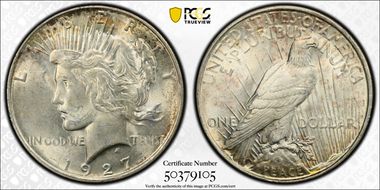 1927-D $1 MS63
