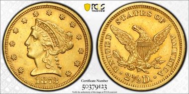 1873 $2.50 Closed 3 AU58