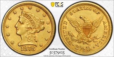 1878 $2.50 AU53