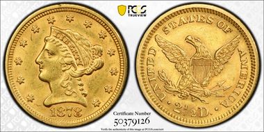 1878 $2.50 AU58